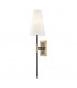 Bowery 1 Light "A" Wall Sconce Aged Brass Linen