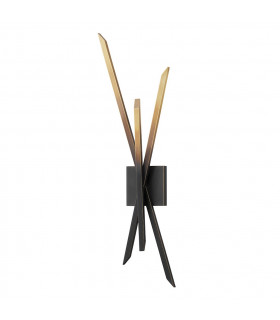 Gansevoort Led Wall Sconce Gradient Brass Glass 2500K