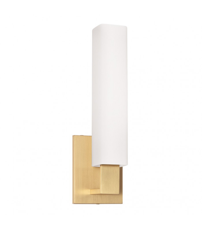 Livingston 1 Light Bath Bracket Brass Glass
