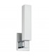 Livingston 1 Light Bath Bracket Polished Chrome Glass