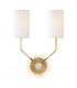 Borland 2 Light Wall Sconce Brass Silk