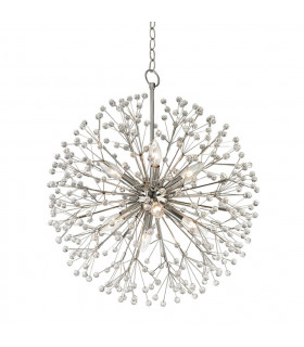 Dunkirk 8 Light Chandelier Polished Nickel Crystal