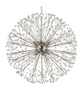 Dunkirk 10 Light Chandelier Polished Nickel Crystal