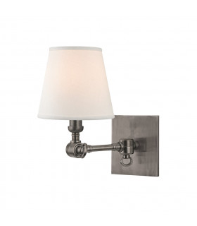 Hillsdale 1 Light Wall Sconce Hillsdale Brass Linen