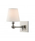 Hillsdale 1 Light Wall Sconce Polished Nickel Linen