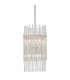 Wallis 6 Light Pendant Polished Nickel Glass