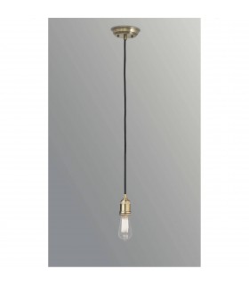 1 Light Ceiling Pendant Antique Brass, E27 - 2