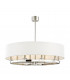 Durham 8 Light Island Light Polished Nickel Linen