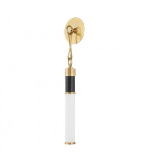 Huntington Led Wall Sconce Aged Brass Extruded Jade