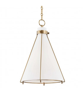 Eldridge 1 Light A Pendant Brass Glass