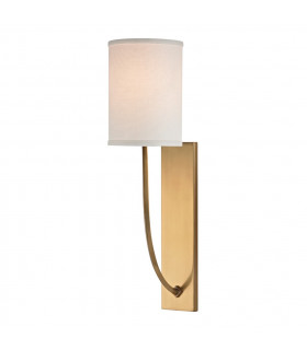 Colton 1 Light Wall Sconce Brass Linen
