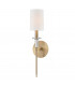 Amherst 1 Light Wall Sconce Brass Faux Silk