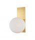 Hinsdale 1 Light Wall Sconce Brass Glass