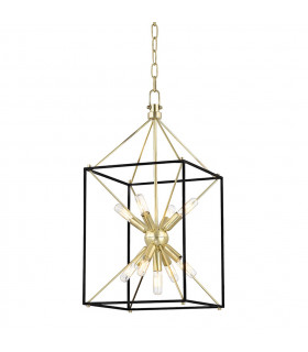 Glendale 9 Light Pendant Brass Metal