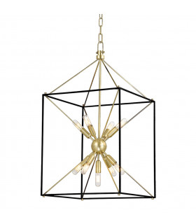 Glendale 9 Light Pendant Brass