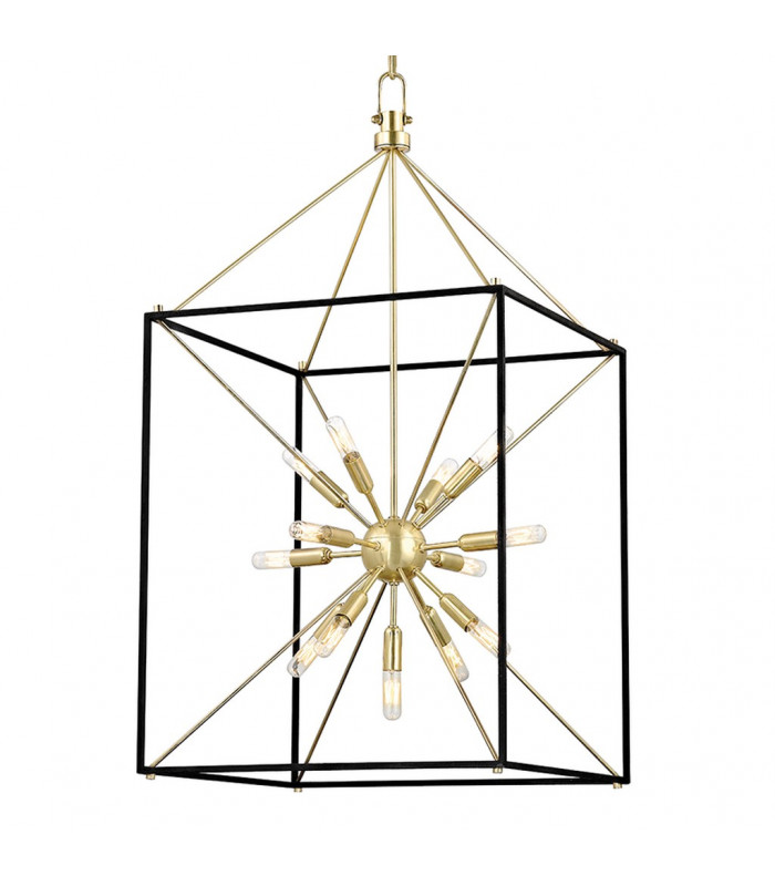 Glendale 13 Light Chandelier Brass