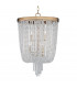 Royalton 6 Light Pendant Brass Crystal