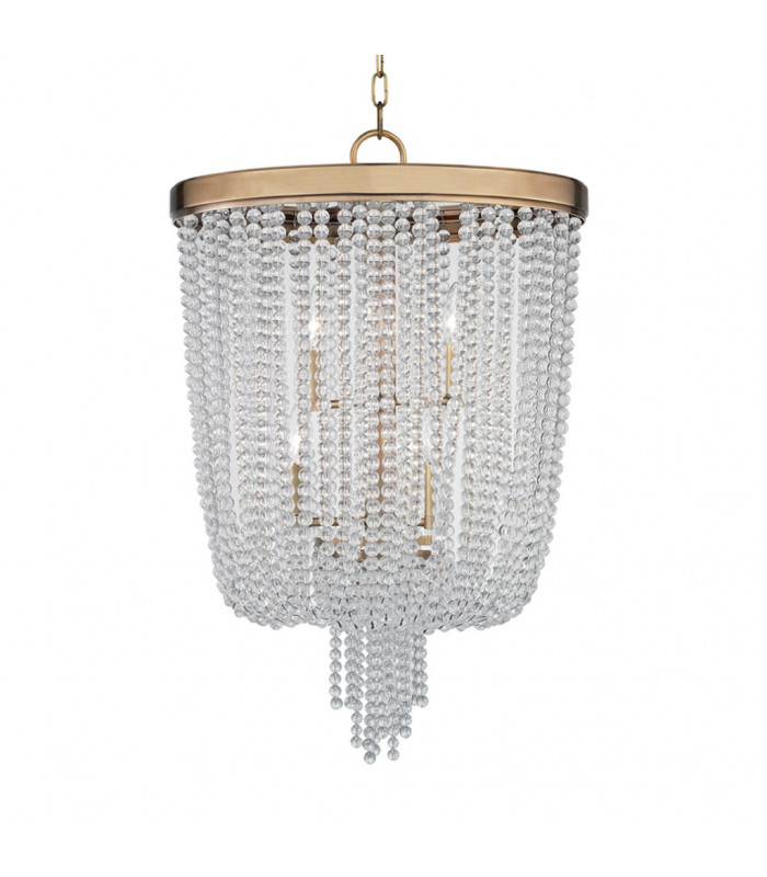 Royalton 6 Light Pendant Brass Crystal