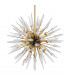 Sparta 12 Light Chandelier Brass Glass