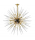 Sparta 18 Light Chandelier Brass Glass