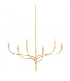 Labra 6 Light Chandelier Gold 2500K