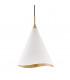 Martini 1 Light 13" Pendant White Gold Aluminum