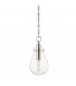 Ivy 1 Light Small Pendant Polished Nickel Glass