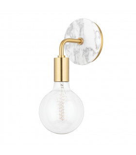 Chloe 1 Light Wall Sconce Brass
