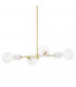 Asime 4 Light Pendant Brass
