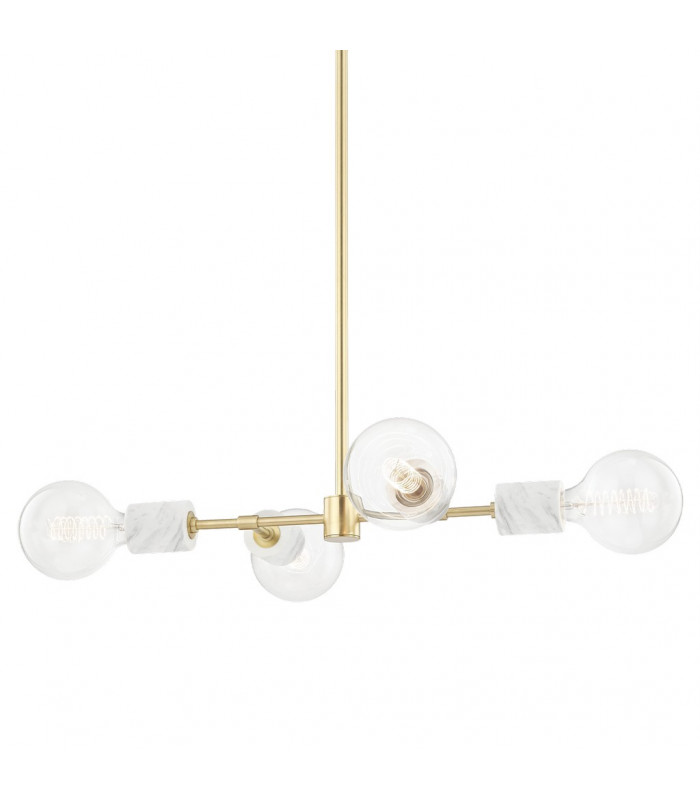 Asime 4 Light Pendant Brass