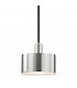 Nora 1 Light Pendant Polished Nickel Glass