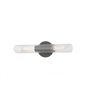 Cecily 2 Light Small Wall Sconce Old Bronze Glass