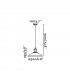 1 Light Dome Ceiling Pendant Antique Brass with Plate Shade, E27 - 3
