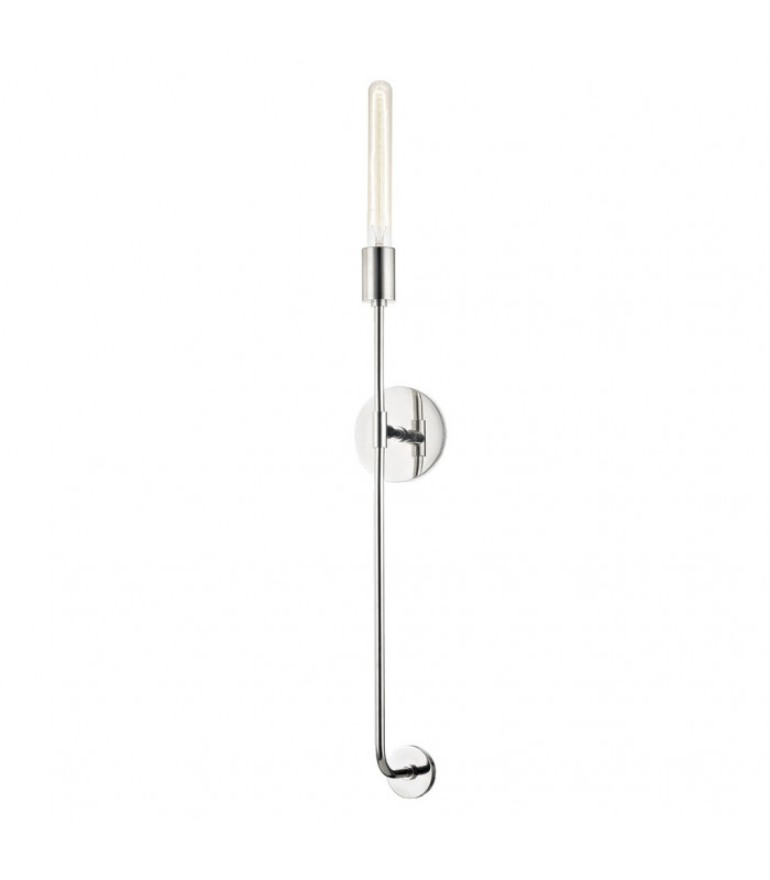 Dylan 1 Light Wall Sconce Polished Nickel