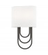 Farah 2 Light Wall Sconce Old Bronze Linen