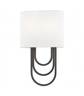 Farah 2 Light Wall Sconce Old Bronze Linen