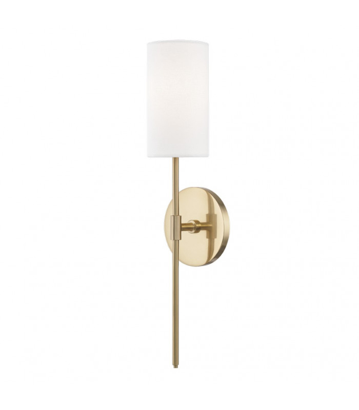 Olivia 1 Light Wall Sconce Brass Linen