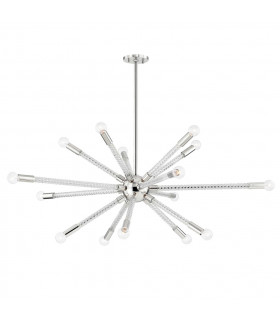 Pippin 15 Light Chandelier Polished Nickel 2700K