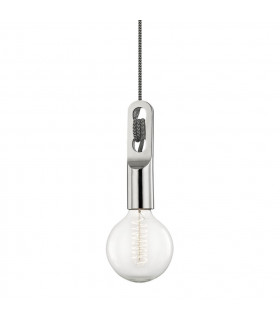 Angela 1 Light Large Pendant Polished Nickel