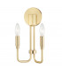 Brigitte 2 Light Wall Sconce Brass