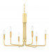 Brigitte 6 Light Small Pendant Brass