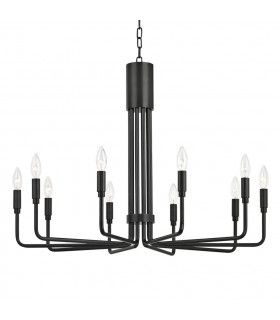 Brigitte 10 Light Large Pendant Old Bronze