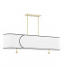 Zara 5 Light Island Light Brass