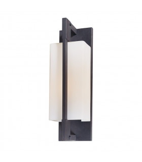 Blade 1 Light Medium Wall Bracket Forged Iron Glass IP44