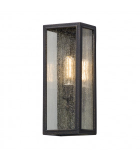 Dixon 1 Light Wall Lantern Vintage Bronze Glass IP44