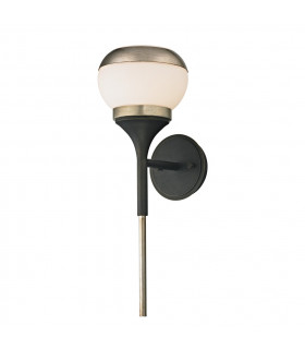 Alchemy 1 Light Wall Sconce Vintage Bronze Champagne Glass 2700K