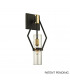 Raef 1 Light Wall Sconce Textured Bronze Brushed Brass Glass