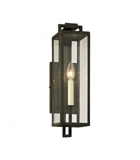 Beckham 1 Light Wall Forged Iron Glass IP44