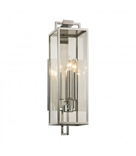 Beckham 3 Light Wall Polished Stainless Glass IP44