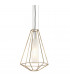 Silhouette 1 Light Pendant Gold Leaf Glass